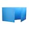 Flipside Blue 12" x 48" Corrugated Plastic Study Carrels, 24ct.